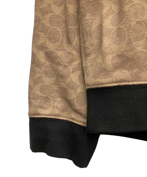 COACH（コーチ）COACH (コーチ) スウェット ブラック×ベージュ サイズ:Lの古着・服飾アイテム