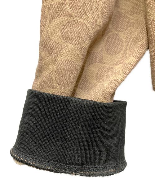 COACH（コーチ）COACH (コーチ) スウェット ブラック×ベージュ サイズ:Lの古着・服飾アイテム