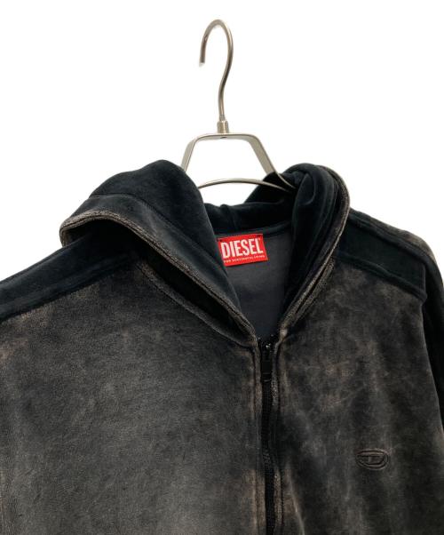 DIESEL（ディーゼル）DIESEL (ディーゼル) ジップパーカー ブラック サイズ:SIZEXLの古着・服飾アイテム