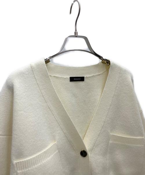 anuans（アニュアンス）anuans (アニュアンス) Vネックフォルムカーディガン アイボリー サイズ:SIZEFREEの古着・服飾アイテム