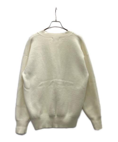 anuans（アニュアンス）anuans (アニュアンス) Vネックフォルムカーディガン アイボリー サイズ:SIZEFREEの古着・服飾アイテム