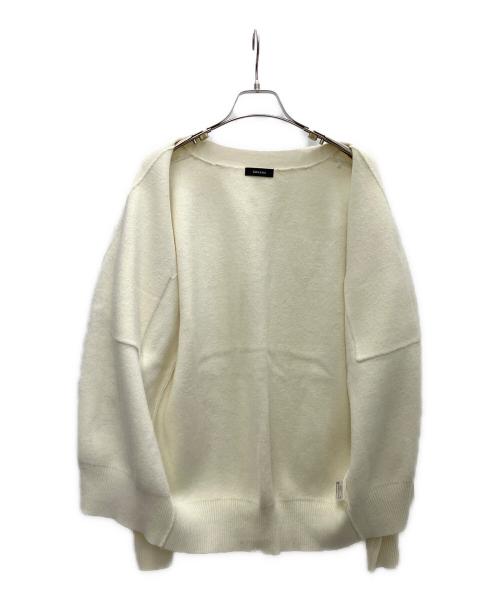 anuans（アニュアンス）anuans (アニュアンス) Vネックフォルムカーディガン アイボリー サイズ:SIZEFREEの古着・服飾アイテム