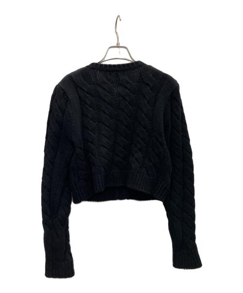 ORGUE（オルグ）ORGUE (オルグ) パールニットジャケット ブラック サイズ:SIZEFREEの古着・服飾アイテム