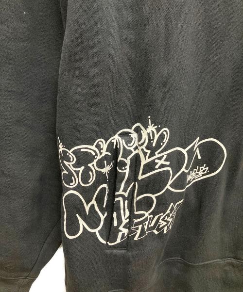 stussy（ステューシー）stussy (ステューシー) プルオーバーパーカー ブラック サイズ:Lの古着・服飾アイテム