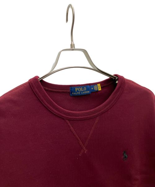 POLO RALPH LAUREN（ポロ・ラルフローレン）POLO RALPH LAUREN (ポロ・ラルフローレン) スウェットプルオーバー ワインレッド サイズ:Mの古着・服飾アイテム