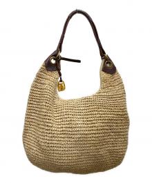 LAUREN RALPH LAUREN（ローレンラルフローレン）の古着「カゴバッグ」｜ブラウン×ベージュ