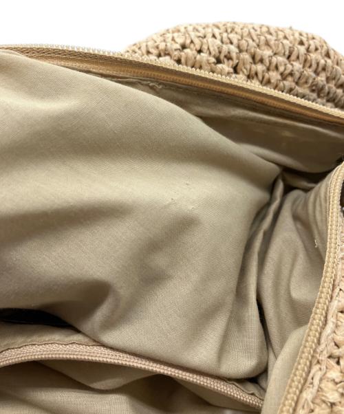 LAUREN RALPH LAUREN（ローレンラルフローレン）LAUREN RALPH LAUREN (ローレンラルフローレン) カゴバッグ ブラウン×ベージュの古着・服飾アイテム