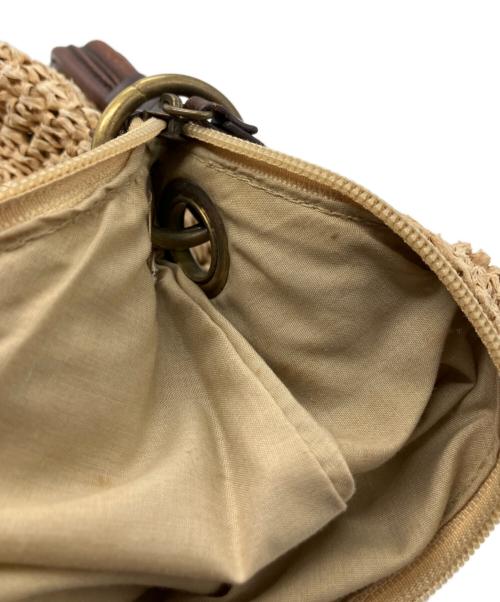 LAUREN RALPH LAUREN（ローレンラルフローレン）LAUREN RALPH LAUREN (ローレンラルフローレン) カゴバッグ ブラウン×ベージュの古着・服飾アイテム