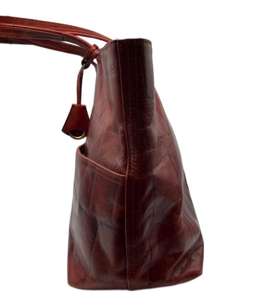 aniary（アニアリ）aniary (アニアリ) ビッグスタンプクロコレザートート レッドブラウンの古着・服飾アイテム