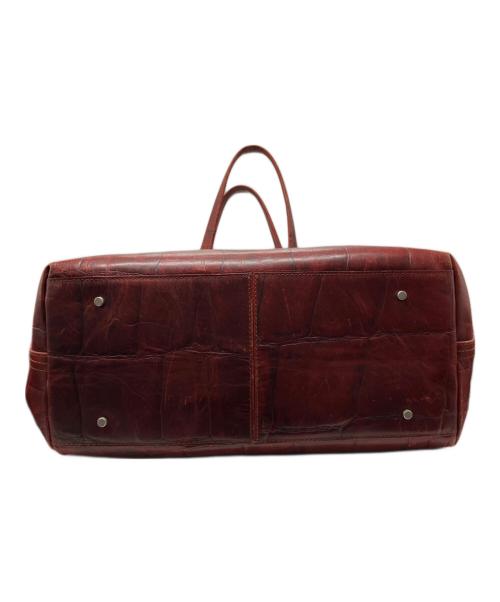 aniary（アニアリ）aniary (アニアリ) ビッグスタンプクロコレザートート レッドブラウンの古着・服飾アイテム