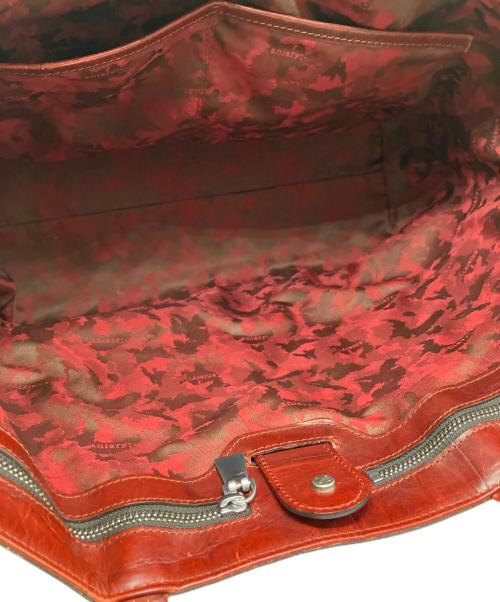 aniary（アニアリ）aniary (アニアリ) ビッグスタンプクロコレザートート レッドブラウンの古着・服飾アイテム