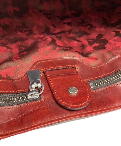 aniary（アニアリ）aniary (アニアリ) ビッグスタンプクロコレザートート レッドブラウンの古着・服飾アイテム
