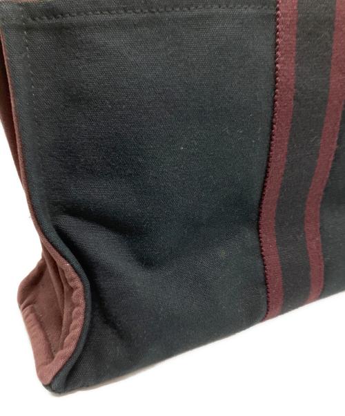 HERMES（エルメス）HERMES (エルメス) ハンドバッグ ボルドー×ブラックの古着・服飾アイテム