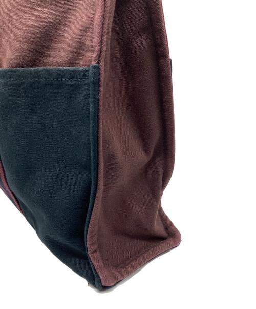 HERMES（エルメス）HERMES (エルメス) ハンドバッグ ボルドー×ブラックの古着・服飾アイテム