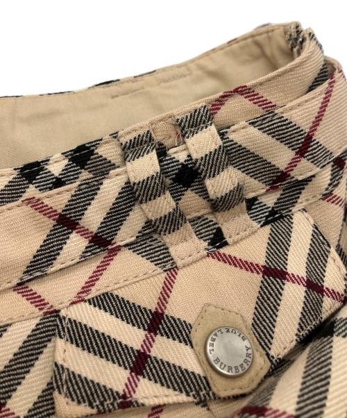 BURBERRY BLUE LABEL（バーバリー ブルー レーベル）BURBERRY BLUE LABEL (バーバリー ブルー レーベル) チェックスカート ベージュ サイズ:SIZE36の古着・服飾アイテム