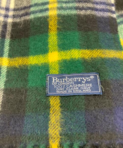 Burberry's（バーバリー）Burberry's (バーバリー) マフラー グリーンの古着・服飾アイテム