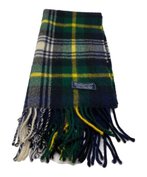 Burberry's（バーバリー）Burberry's (バーバリー) マフラー グリーンの古着・服飾アイテム