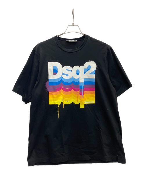 DSQUARED2（ディースクエアード）DSQUARED2 (ディースクエアード) 半袖Tシャツ ブラック サイズ:Mの古着・服飾アイテム