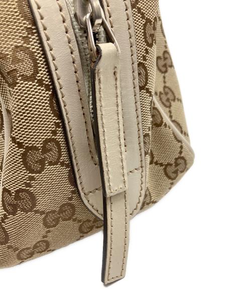 GUCCI（グッチ）GUCCI (グッチ) ハンドバッグ ブラウン×ベージュの古着・服飾アイテム