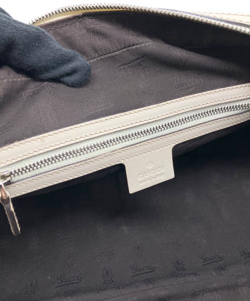 GUCCI（グッチ）GUCCI (グッチ) ハンドバッグ ブラウン×ベージュの古着・服飾アイテム