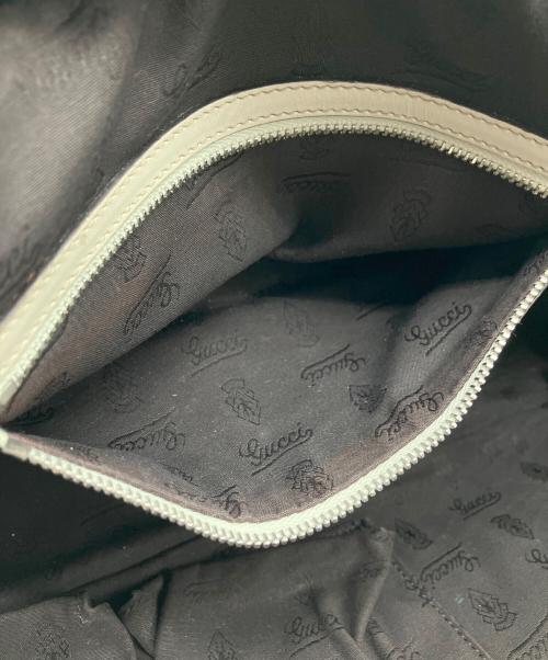 GUCCI（グッチ）GUCCI (グッチ) ハンドバッグ ブラウン×ベージュの古着・服飾アイテム