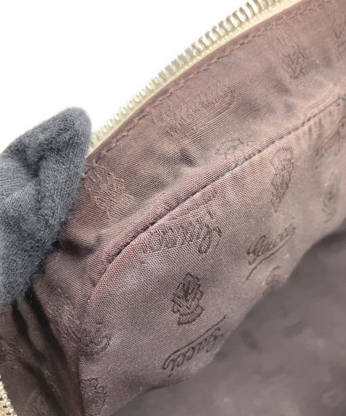 GUCCI（グッチ）GUCCI (グッチ) ハンドバッグ ブラウン×ベージュの古着・服飾アイテム