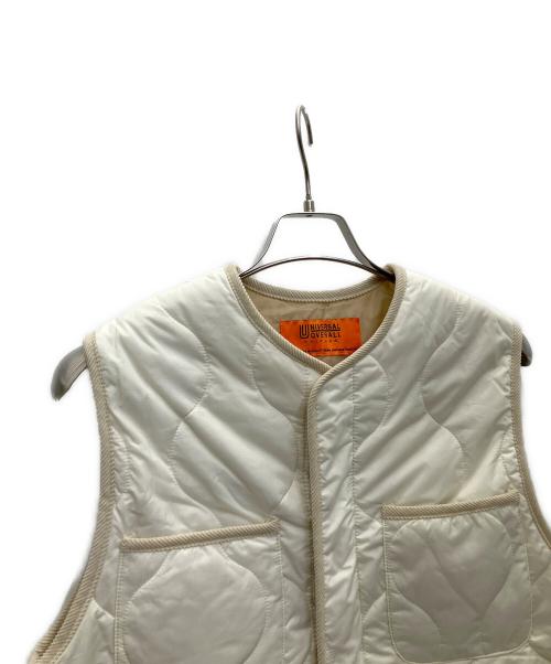 UNIVERSAL OVERALL（ユニバーサルオーバーオール）UNIVERSAL OVERALL (ユニバーサルオーバーオール) キルティングロングベスト アイボリー サイズ:SIZEFREEの古着・服飾アイテム