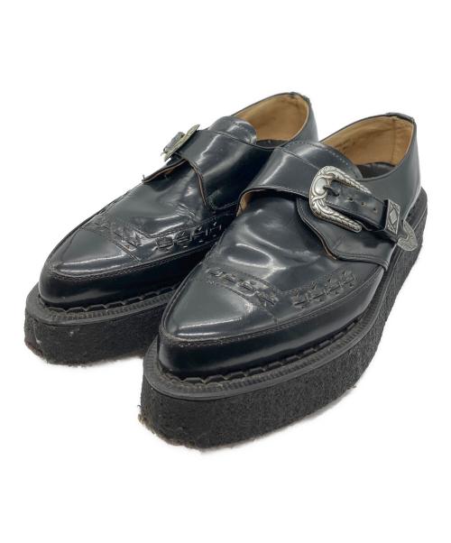 GEORGE COX（ジョージコックス）GEORGE COX (ジョージコックス) ラバーソールシューズ ブラック サイズ:SIZE7の古着・服飾アイテム