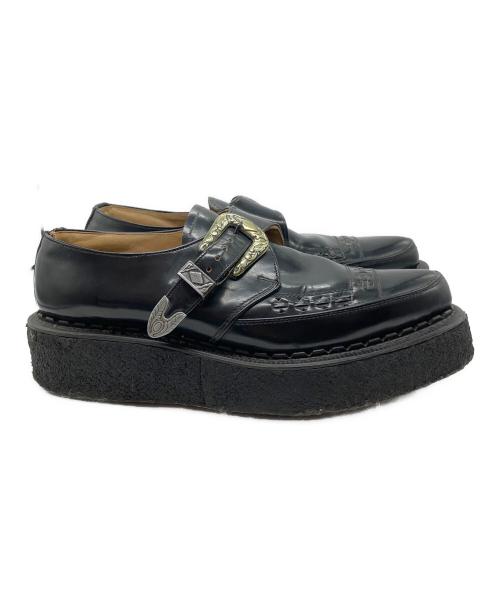 GEORGE COX（ジョージコックス）GEORGE COX (ジョージコックス) ラバーソールシューズ ブラック サイズ:SIZE7の古着・服飾アイテム