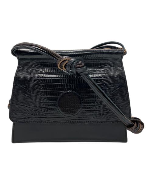 MODERN WEAVING（モダン ウィーヴィング）MODERN WEAVING (モダン ウィーヴィング) ショルダーバッグ ブラウン×ブラックの古着・服飾アイテム