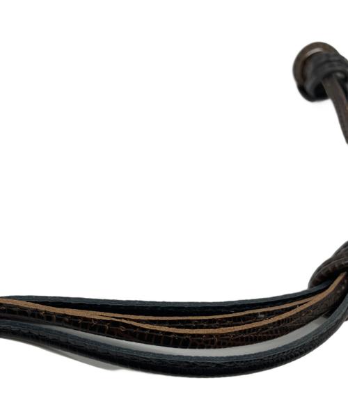 MODERN WEAVING（モダン ウィーヴィング）MODERN WEAVING (モダン ウィーヴィング) ショルダーバッグ ブラウン×ブラックの古着・服飾アイテム