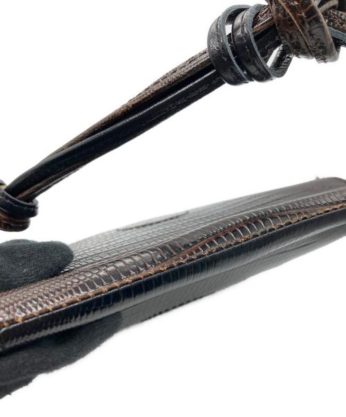 MODERN WEAVING（モダン ウィーヴィング）MODERN WEAVING (モダン ウィーヴィング) ショルダーバッグ ブラウン×ブラックの古着・服飾アイテム