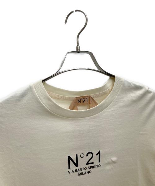 N°21（ヌメロヴェントゥーノ）N°21 (ヌメロヴェントゥーノ) 半袖カットソー ベージュ サイズ:SIZE40の古着・服飾アイテム