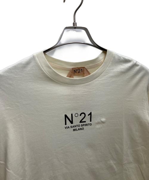 N°21（ヌメロヴェントゥーノ）N°21 (ヌメロヴェントゥーノ) 半袖カットソー ベージュ サイズ:SIZE40の古着・服飾アイテム