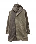 1piu1uguale3ウノピュウノウグァーレトレ）の古着「フーデッドコート」｜ブラウン