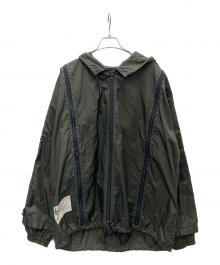 FINAL HOME（ファイナルホーム）の古着「多重ジップナイロンジャケット」｜オリーブ