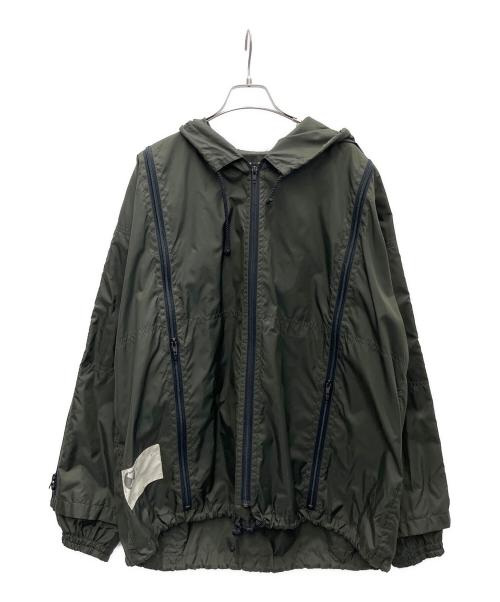 FINAL HOME（ファイナルホーム）FINAL HOME (ファイナルホーム) 多重ジップナイロンジャケット オリーブ サイズ:SIZE3の古着・服飾アイテム