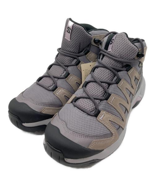 SALOMON（サロモン）SALOMON (サロモン) X-ADVENTURE RECON MID GTX ベージュ×グレー サイズ:24.5 未使用品の古着・服飾アイテム