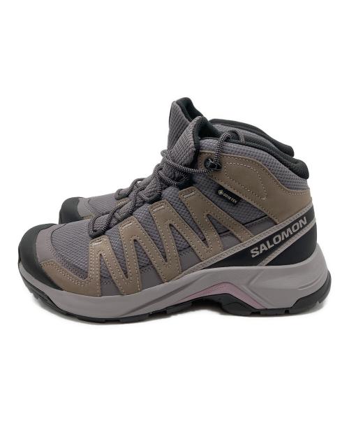 SALOMON（サロモン）SALOMON (サロモン) X-ADVENTURE RECON MID GTX ベージュ×グレー サイズ:24.5 未使用品の古着・服飾アイテム