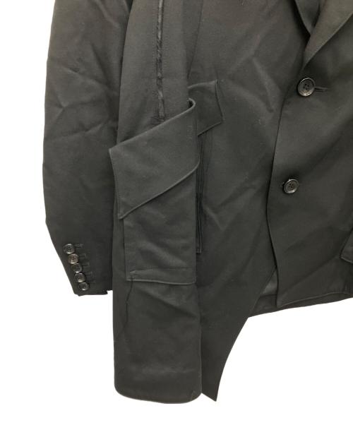 sulvam（サルバム）sulvam (サルバム) P5スラッシュオーバージャケット ブラック サイズ:Sの古着・服飾アイテム