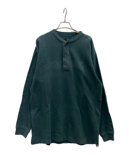 CLUB ROOM（クラブルーム）CLUB ROOM (クラブルーム) ヘンリーネックカットソー グリーン サイズ:Ｍの古着・服飾アイテム