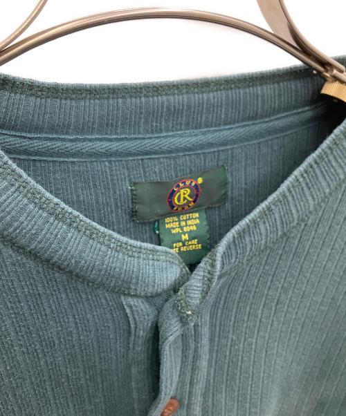 CLUB ROOM（クラブルーム）CLUB ROOM (クラブルーム) ヘンリーネックカットソー グリーン サイズ:Ｍの古着・服飾アイテム