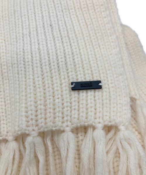 AMI Alexandre Mattiussi（アミアレクサンドルマテュッシ）AMI Alexandre Mattiussi (アミアレクサンドルマテュッシ) マフラー アイボリーの古着・服飾アイテム