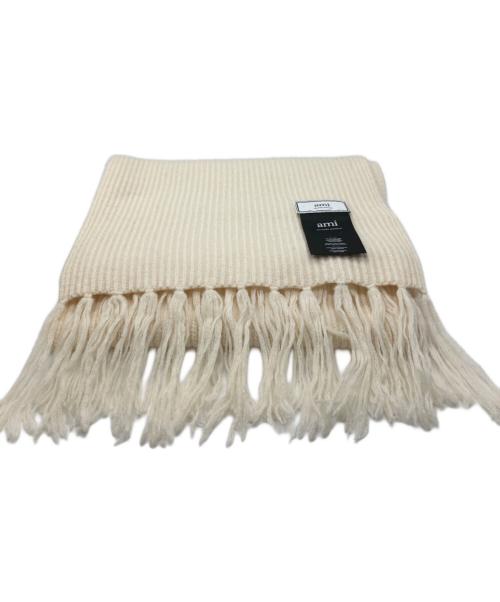 AMI Alexandre Mattiussi（アミアレクサンドルマテュッシ）AMI Alexandre Mattiussi (アミアレクサンドルマテュッシ) マフラー アイボリーの古着・服飾アイテム