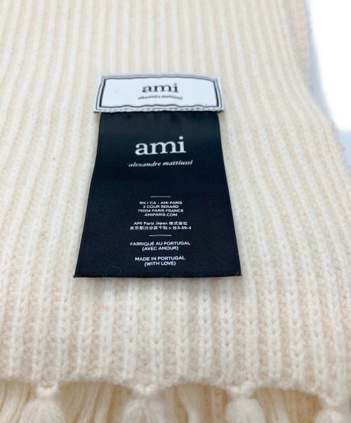 AMI Alexandre Mattiussi（アミアレクサンドルマテュッシ）AMI Alexandre Mattiussi (アミアレクサンドルマテュッシ) マフラー アイボリーの古着・服飾アイテム