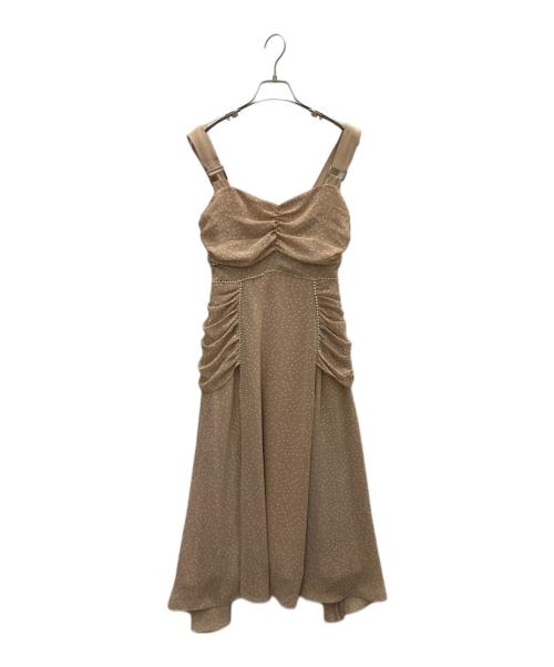 Estella.K（エステラケー）Estella.K (エステラケー) ノースリーブワンピース ベージュ サイズ:SIZE Freeの古着・服飾アイテム