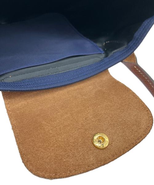 LONGCHAMP（ロンシャン）LONGCHAMP (ロンシャン) ハンドバッグ ネイビーの古着・服飾アイテム