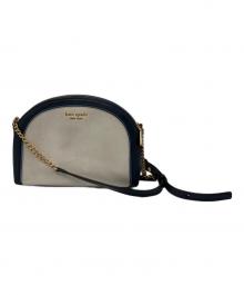 Kate Spade（ケイトスペード）の古着「ショルダーバッグ」｜ネイビー×アイボリー
