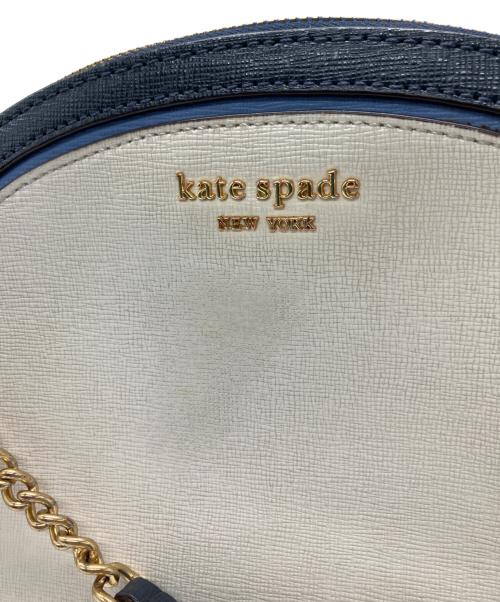 Kate Spade（ケイトスペード）Kate Spade (ケイトスペード) ショルダーバッグ ネイビー×アイボリーの古着・服飾アイテム