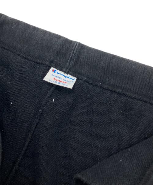 Champion REVERSE WEAVE（チャンピオン リバース ウィーブ）Champion REVERSE WEAVE (チャンピオン リバース ウィーブ) スウェットハーフパンツ ブラック サイズ:XLの古着・服飾アイテム